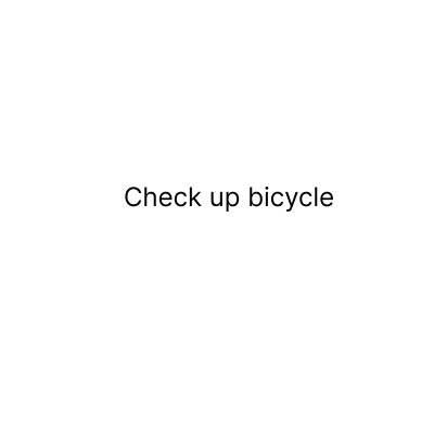 Check up bicycle