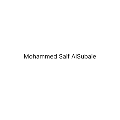 Mohammed Saif AlSubaie