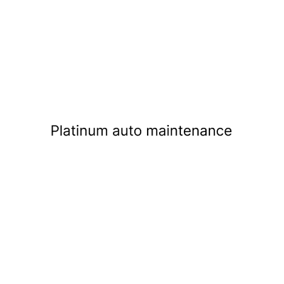 Platinum auto maintenance