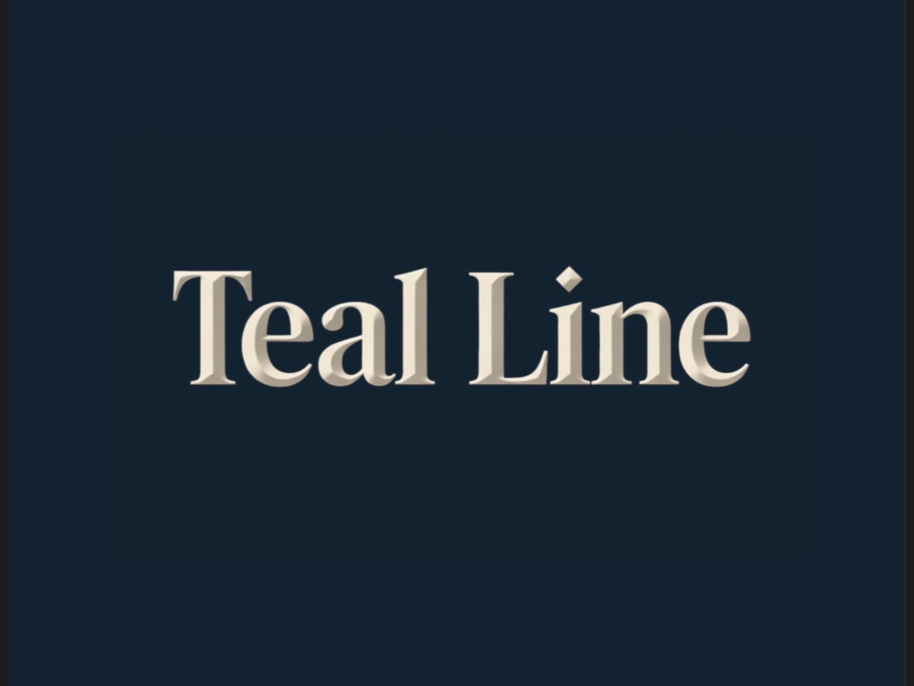 Teal line