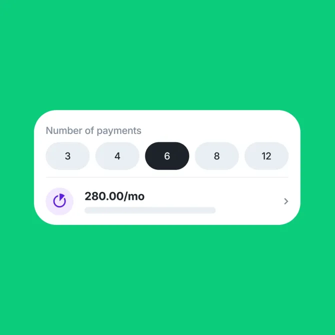 Pay over time